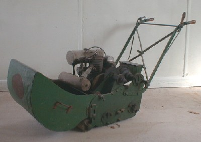 The "conventional" John Shaw Governor motor mower.