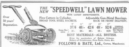 Speedwell advertisement, Implement & Machinery Review, 1 May 1930